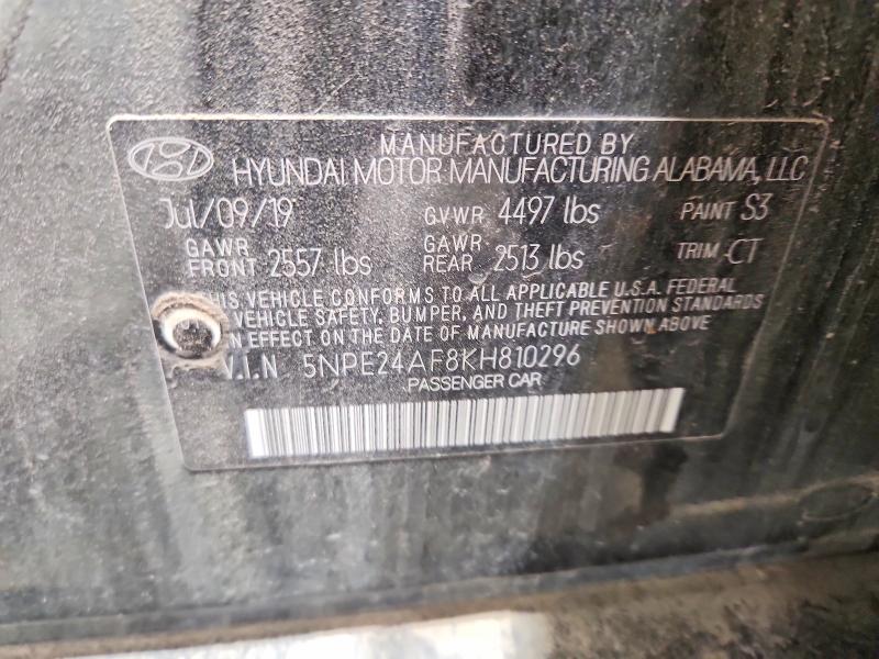 Продаж на аукціоні авто 2019 Hyundai Sonata, vin: 5NPE24AF8KH810296, номер лоту: 79107475