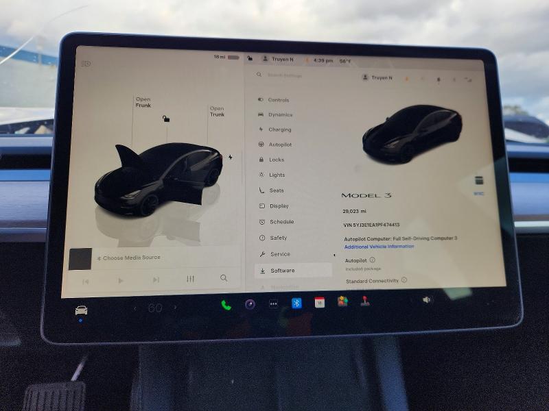 77967235 :رقم المزاد ، 5YJ3E1EA1PF474413 vin ، 2023 Tesla Model 3 مزاد بيع