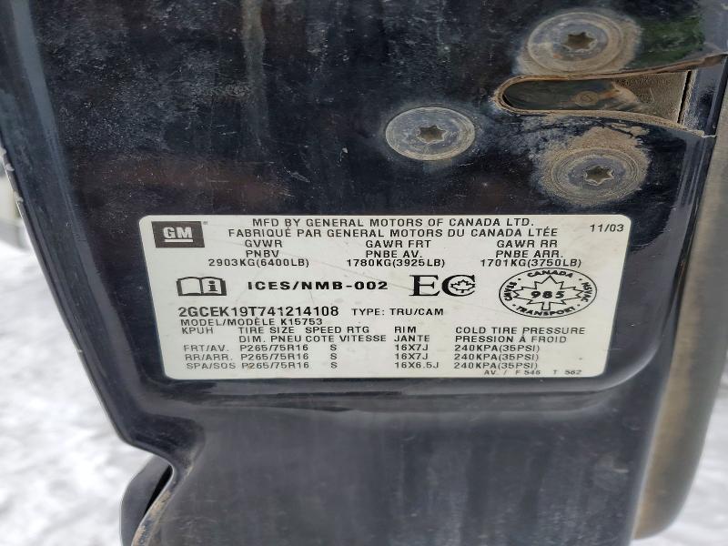 Продажа на аукционе авто 2004 Chevrolet Silverado, vin: 2GCEK19T741214108, номер лота: 78370425