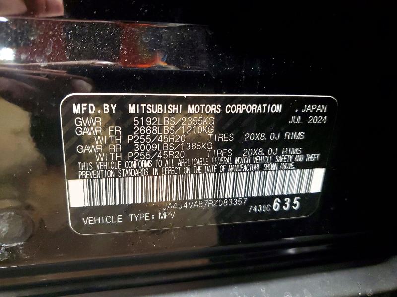 Продаж на аукціоні авто 2024 Mitsubishi Outlander, vin: JA4J4VA87RZ083357, номер лоту: 78450815