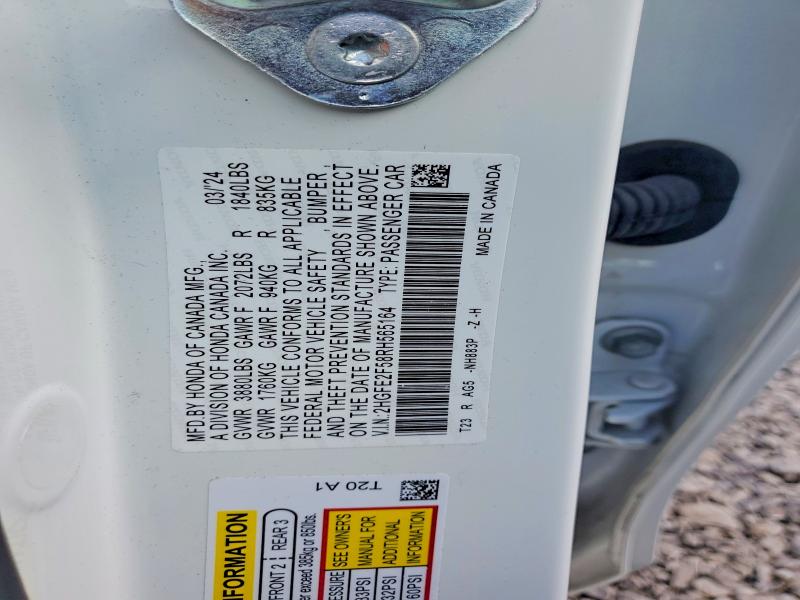 76739655 :رقم المزاد ، 2HGFE2F58RH565164 vin ، 2024 Honda Civic مزاد بيع