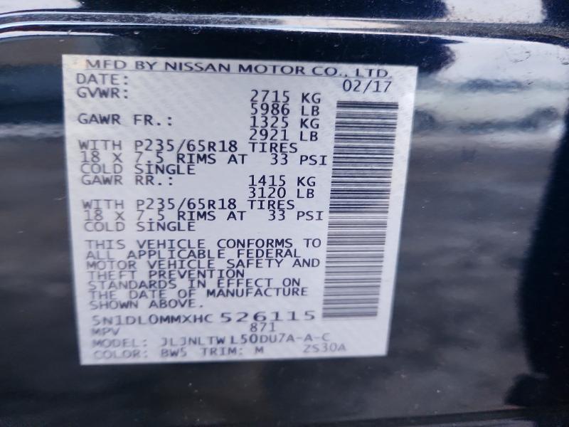 Продажа на аукционе авто 2017 Infiniti Qx60, vin: 5N1DL0MMXHC526115, номер лота: 76138235