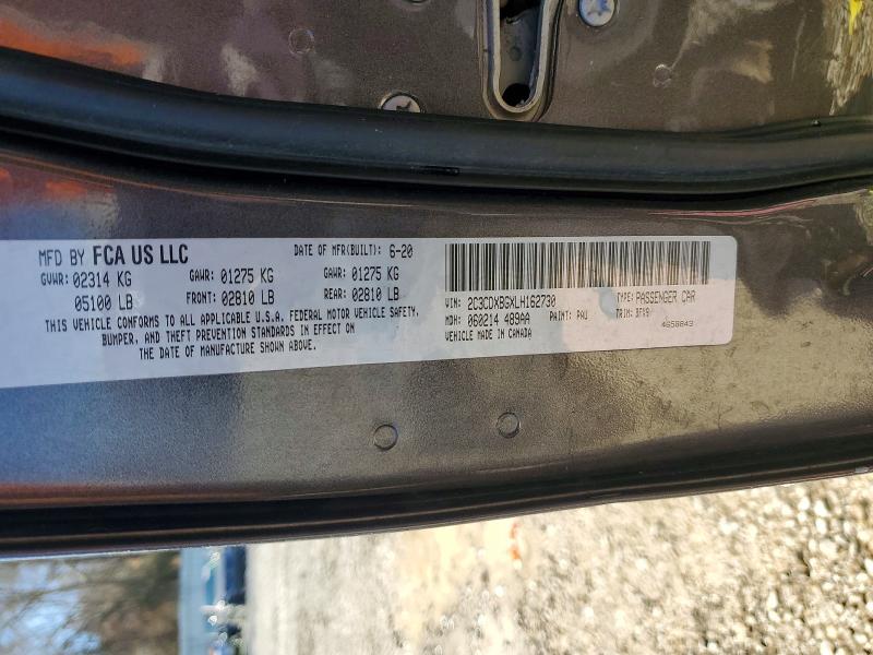 Продажа на аукционе авто 2020 Dodge Charger, vin: 2C3CDXBGXLH162730, номер лота: 78671285