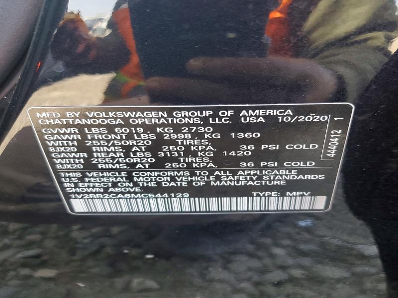 Продажа на аукционе авто 2021 Volkswagen Atlas, vin: 1V2RR2CA6MC544129, номер лота: 79392345