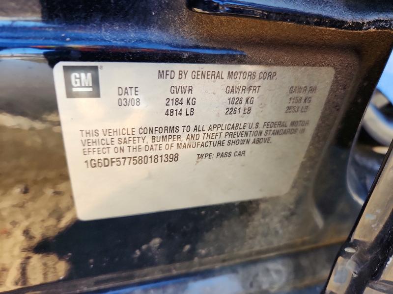 Продажа на аукционе авто 2008 Cadillac Cts, vin: 1G6DF577580181398, номер лота: 77595325