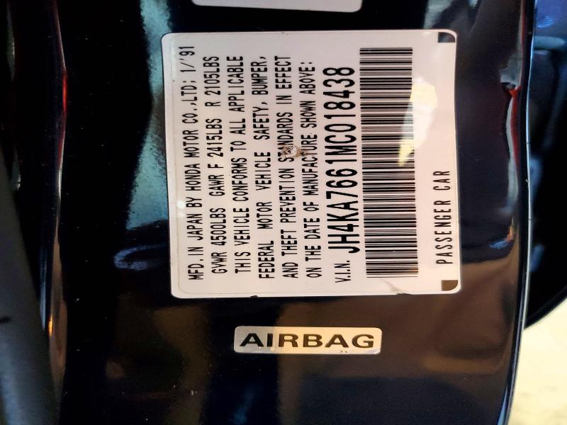 Aukcja sprzedaży 1991 Acura Legend, vin: JH4KA7661MC018438, numer aukcji: 78208595