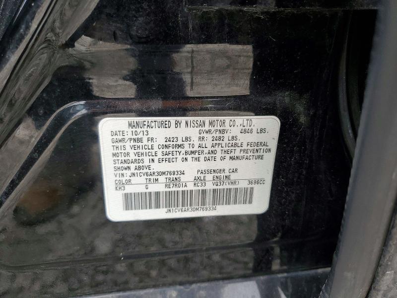 Aukcja sprzedaży 2013 Infiniti G37, vin: JN1CV6AR3DM769334, numer aukcji: 76845215