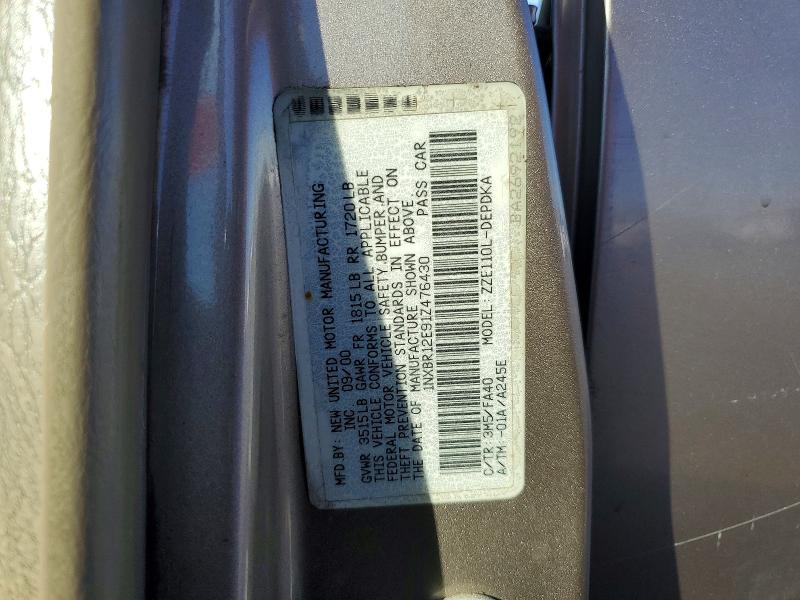 97134745 :رقم المزاد ، 1NXBR12E91Z476430 vin ، 2001 Toyota Corolla مزاد بيع