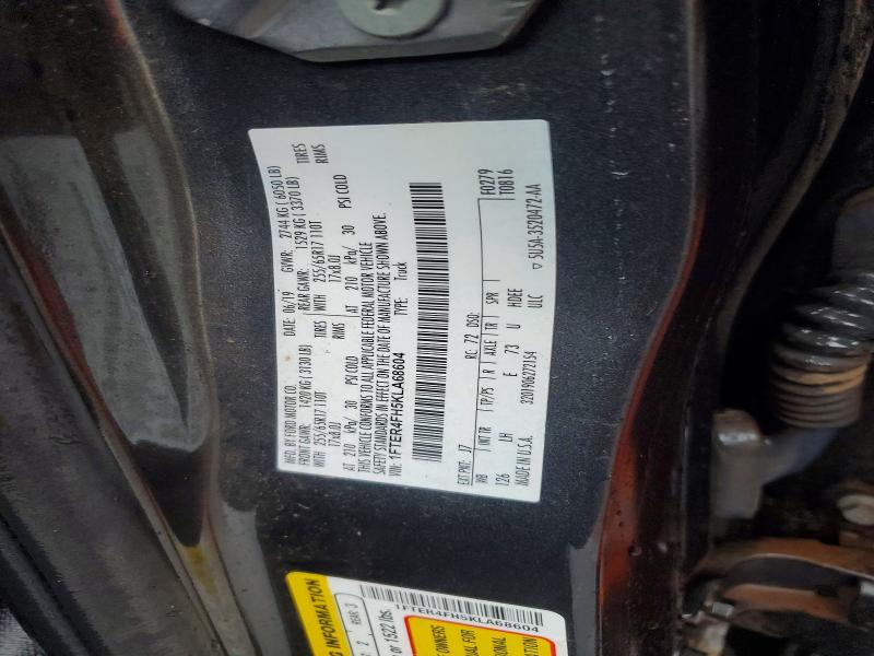 76872425 :رقم المزاد ، 1FTER4FH5KLA68604 vin ، 2019 Ford Ranger مزاد بيع