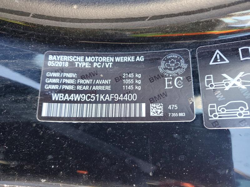 78119375 :رقم المزاد ، WBA4W9C51KAF94400 vin ، 2019 Bmw Motorrad 440xi مزاد بيع