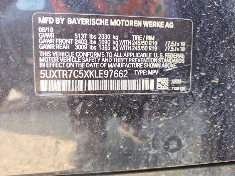 Продаж на аукціоні авто 2019 Bmw X3, vin: 5UXTR7C5XKLE97662, номер лоту: 78435065
