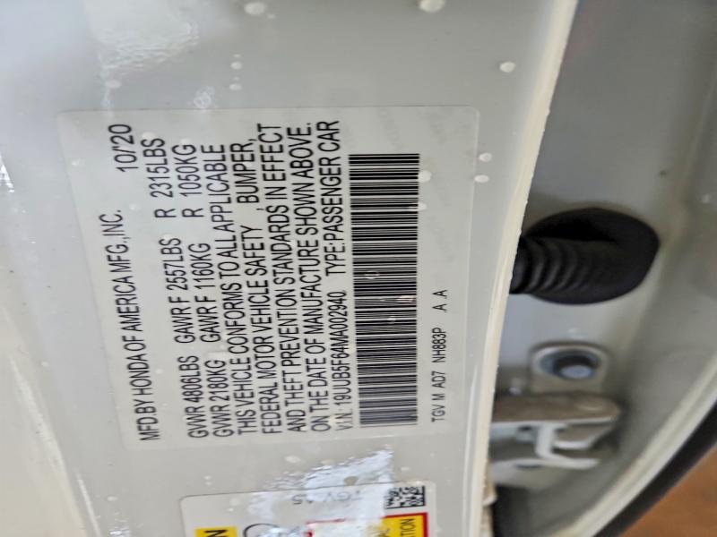 77525455 :رقم المزاد ، 19UUB5F64MA002940 vin ، 2021 Acura Tlx مزاد بيع