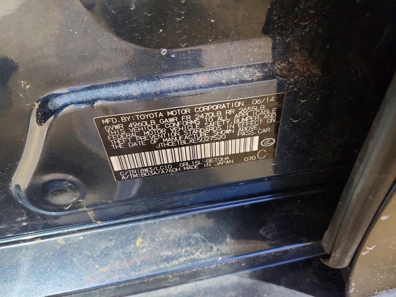 2014 Lexus Gs მანქანა იყიდება აუქციონზე, vin: JTHCE1BLXE5027520, აუქციონის ნომერი: 78692305