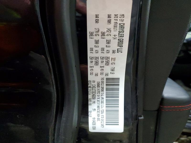 75074155 :رقم المزاد ، 1C4SDJCT3EC466990 vin ، 2014 Dodge Durango مزاد بيع