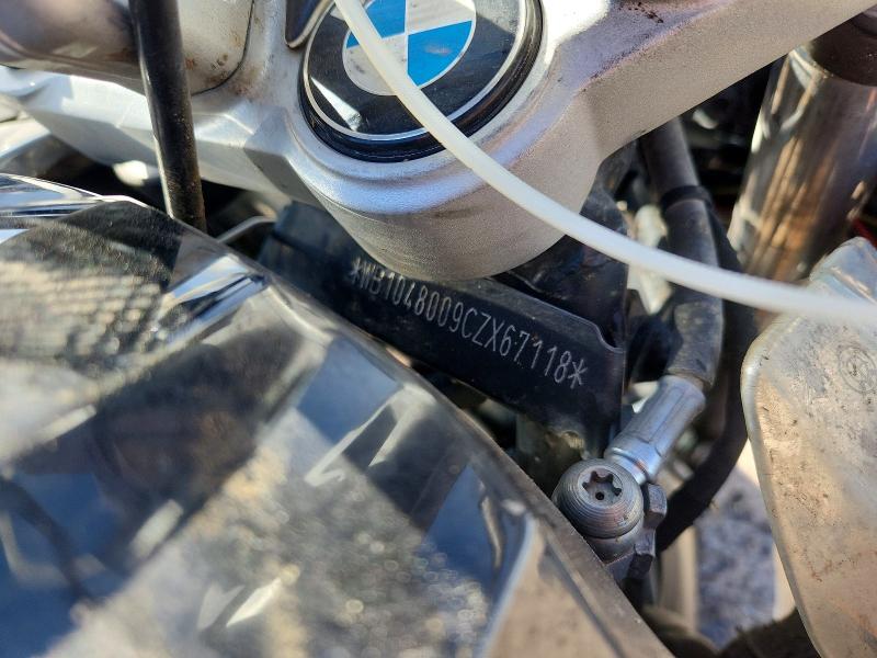 76833795 :رقم المزاد ، WB1048009CZX67118 vin ، 2012 Bmw R1200 مزاد بيع