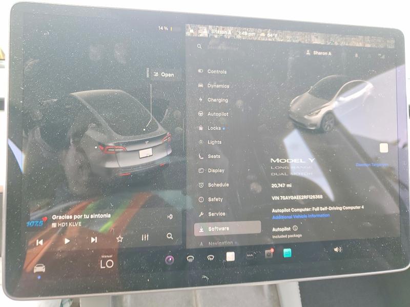 77108275 :رقم المزاد ، 7SAYGAEE2RF126368 vin ، 2024 Tesla Model Y مزاد بيع