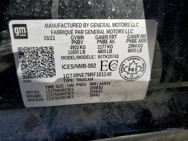Продаж на аукціоні авто 2024 Gmc Sierra, vin: 1GT49NE79RF101140, номер лоту: 76191945