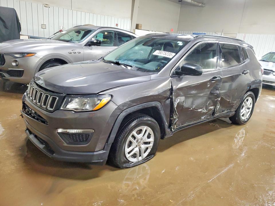2021 Jeep Compass მანქანა იყიდება აუქციონზე, vin: 3C4NJCAB8MT550060, აუქციონის ნომერი: 78075235