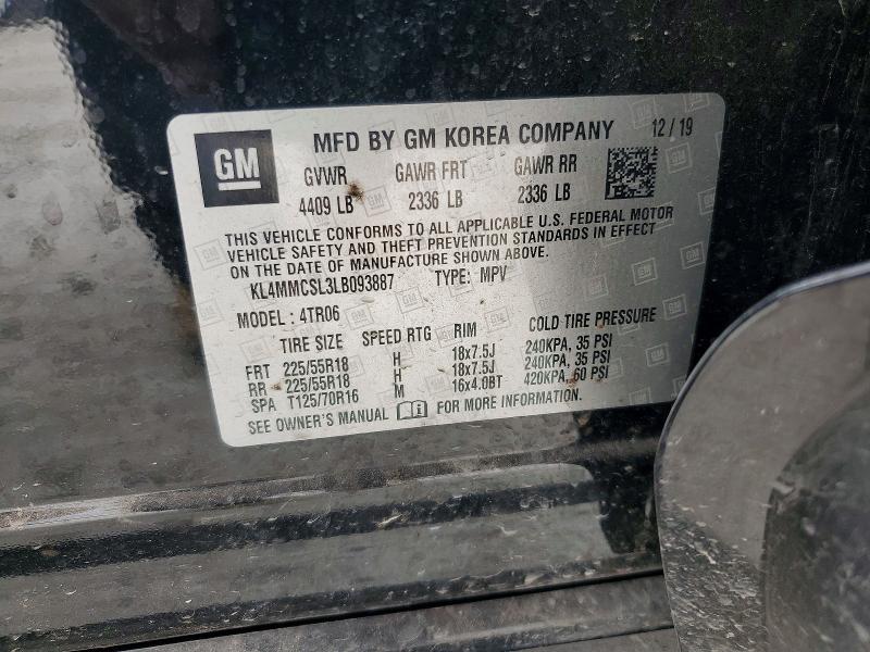 Продаж на аукціоні авто 2020 Buick Encore Gx, vin: KL4MMCSL3LB093887, номер лоту: 75946205