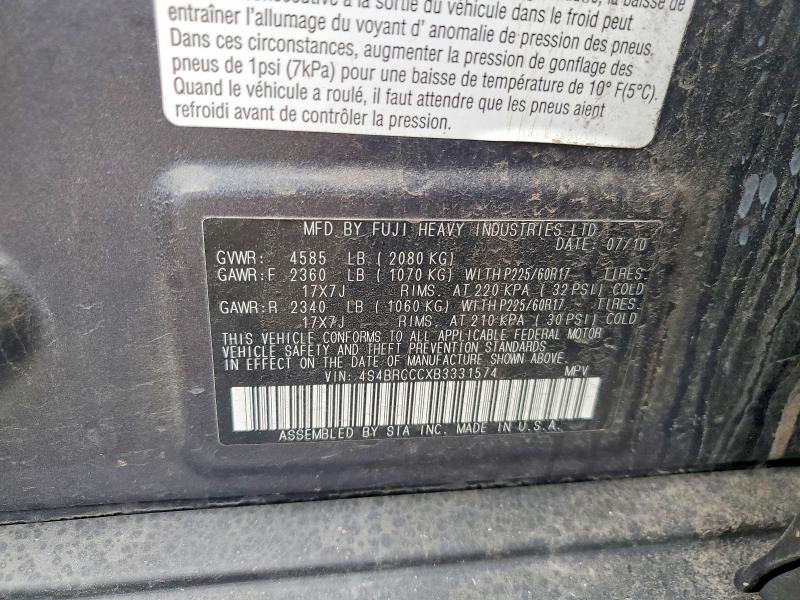 Продажа на аукционе авто 2011 Subaru Outback, vin: 4S4BRCCCXB3331574, номер лота: 77825905