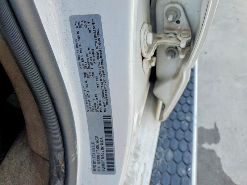 2021 Ram 1500 მანქანა იყიდება აუქციონზე, vin: 1C6SRFJT3MN796639, აუქციონის ნომერი: 77215435