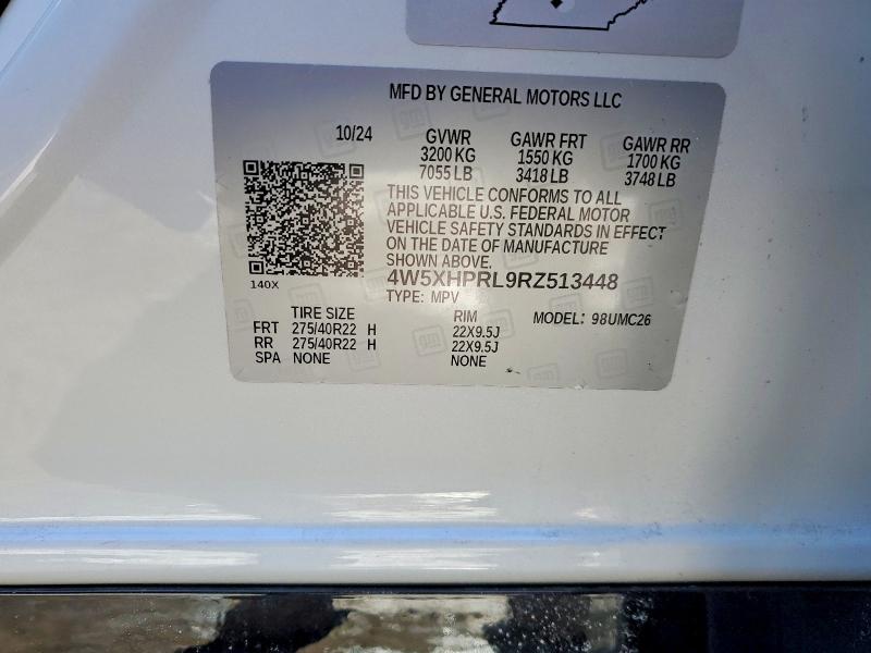 76535965 :رقم المزاد ، 4W5XHPRL9RZ513448 vin ، 2024 Acura Zdx مزاد بيع