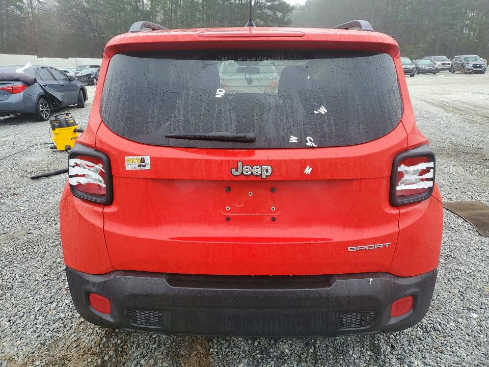 2017 Jeep Renegade მანქანა იყიდება აუქციონზე, vin: ZACCJAAB7HPG17997, აუქციონის ნომერი: 76006025