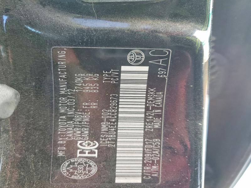 Aukcja sprzedaży 2012 Toyota Corolla Ba, vin: 2T1BU4EE4CC829673, numer aukcji: 72235985