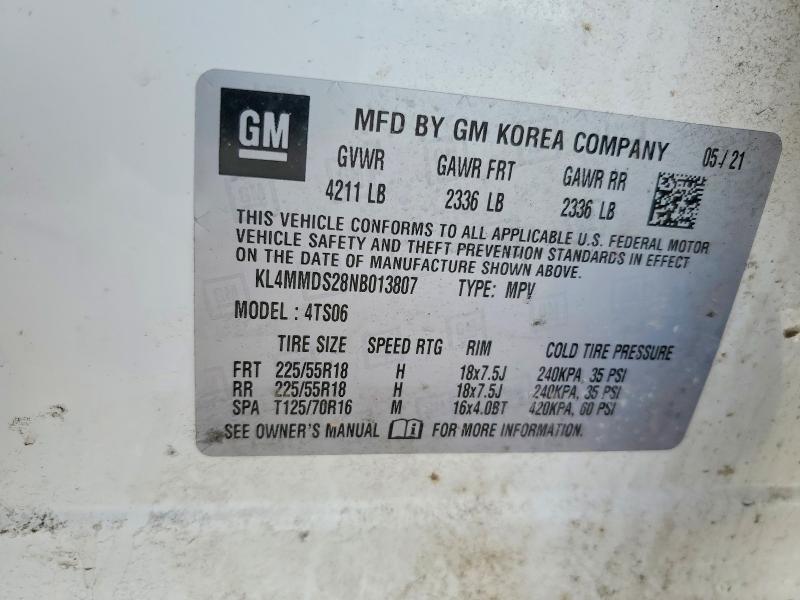 Aukcja sprzedaży 2022 Buick Encore Gx, vin: KL4MMDS28NB013807, numer aukcji: 77681815