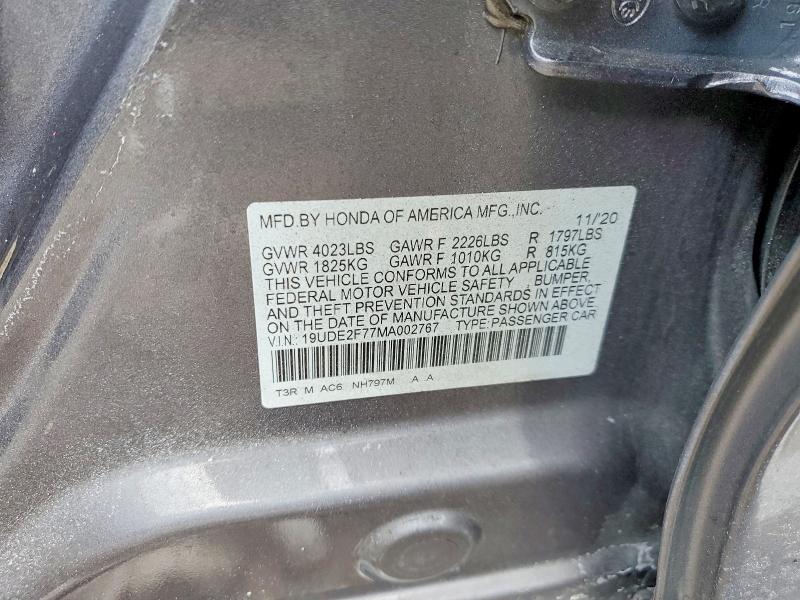 Продаж на аукціоні авто 2021 Acura Ilx, vin: 19UDE2F77MA002767, номер лоту: 74852385