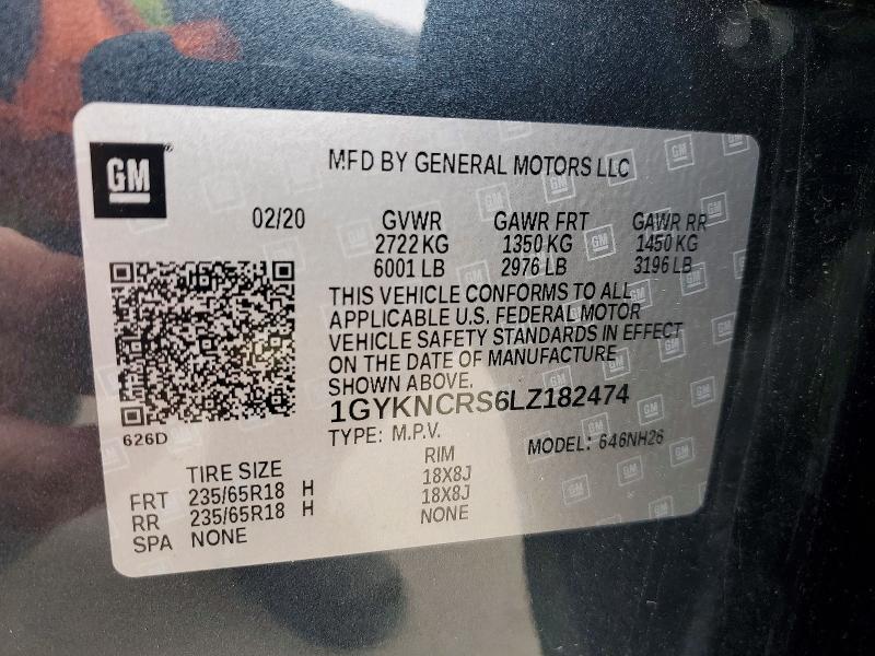 Aukcja sprzedaży 2020 Cadillac Xt5, vin: 1GYKNCRS6LZ182474, numer aukcji: 78431375