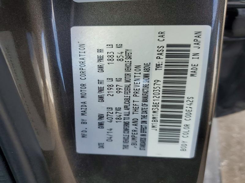 Aukcja sprzedaży 2014 Mazda 3, vin: JM1BM1M38E1203579, numer aukcji: 78827835