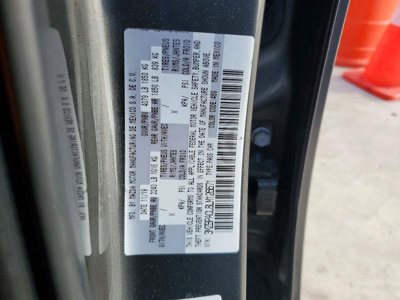 Продаж на аукціоні авто 2020 Mazda 3, vin: 3MZBPACL8LM126671, номер лоту: 78145925