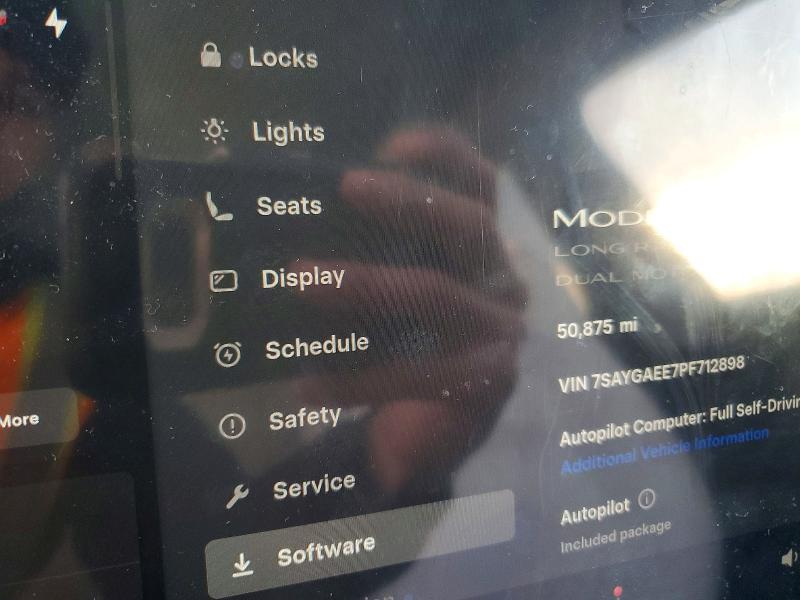 72782255 :رقم المزاد ، 7SAYGAEE7PF712898 vin ، 2023 Tesla Model Y مزاد بيع