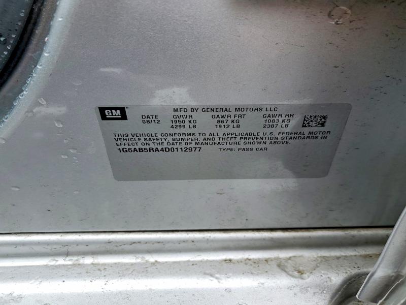 Продажа на аукционе авто 2013 Cadillac Ats, vin: 1G6AB5RA4D0112977, номер лота: 75448935