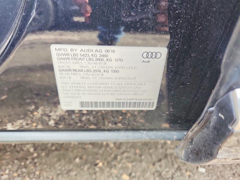 Aukcja sprzedaży 2017 Audi Q5, vin: WA1C2AFP9HA045357, numer aukcji: 76852095
