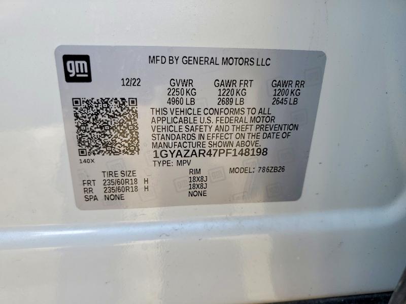 Aukcja sprzedaży 2023 Cadillac Xt4 Luxury, vin: 1GYAZAR47PF148198, numer aukcji: 76007595
