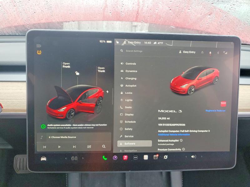 Aukcja sprzedaży 2023 Tesla Model 3, vin: 5YJ3E1EA8PF675130, numer aukcji: 77465885