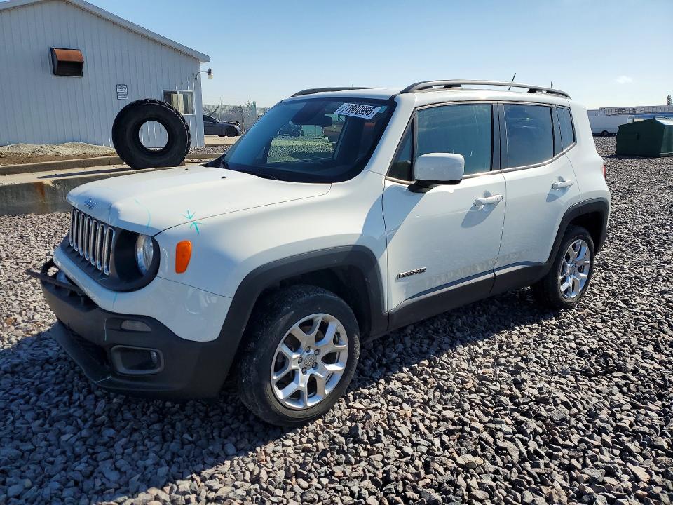 Продаж на аукціоні авто 2016 Jeep Renegade, vin: ZACCJBBT3GPE38349, номер лоту: 77600995
