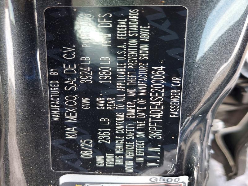 Продажа на аукционе авто 2025 Kia K4, vin: 3KPFT4DE4SE200064, номер лота: 76047895