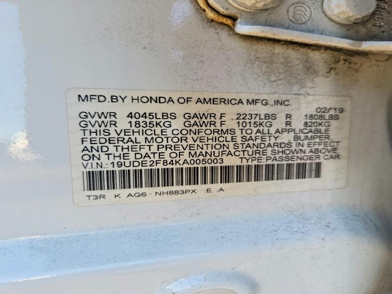 2019 Acura Ilx მანქანა იყიდება აუქციონზე, vin: 19UDE2F84KA005003, აუქციონის ნომერი: 79546205