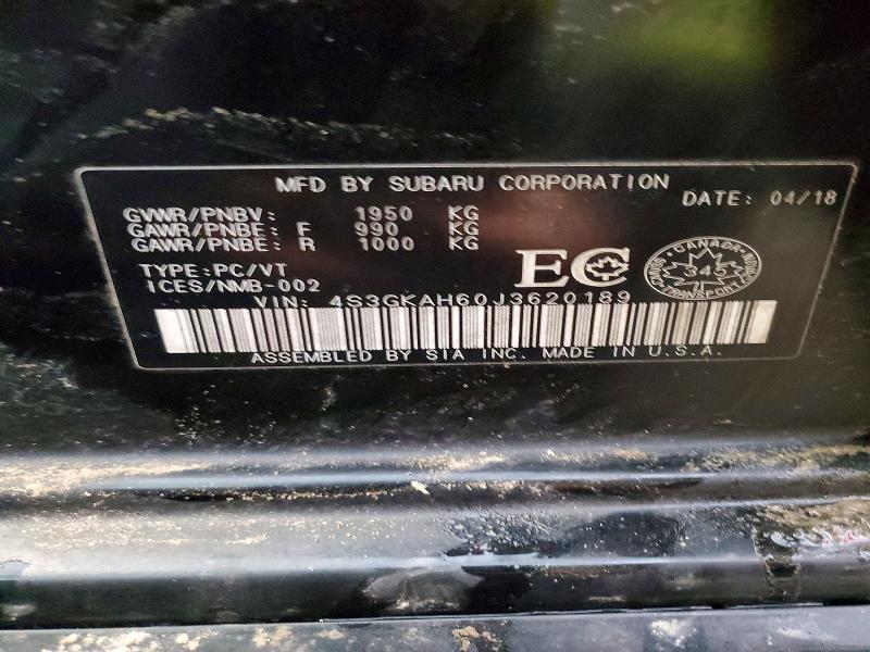 Продаж на аукціоні авто 2018 Subaru Impreza, vin: 4S3GKAH60J3620189, номер лоту: 77174515