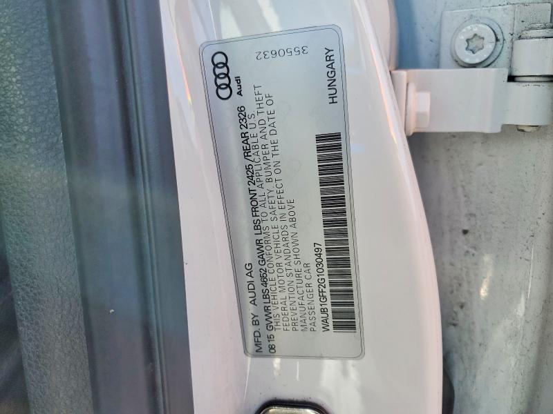 Продаж на аукціоні авто 2016 Audi S3, vin: WAUB1GFF2G1030497, номер лоту: 79103025