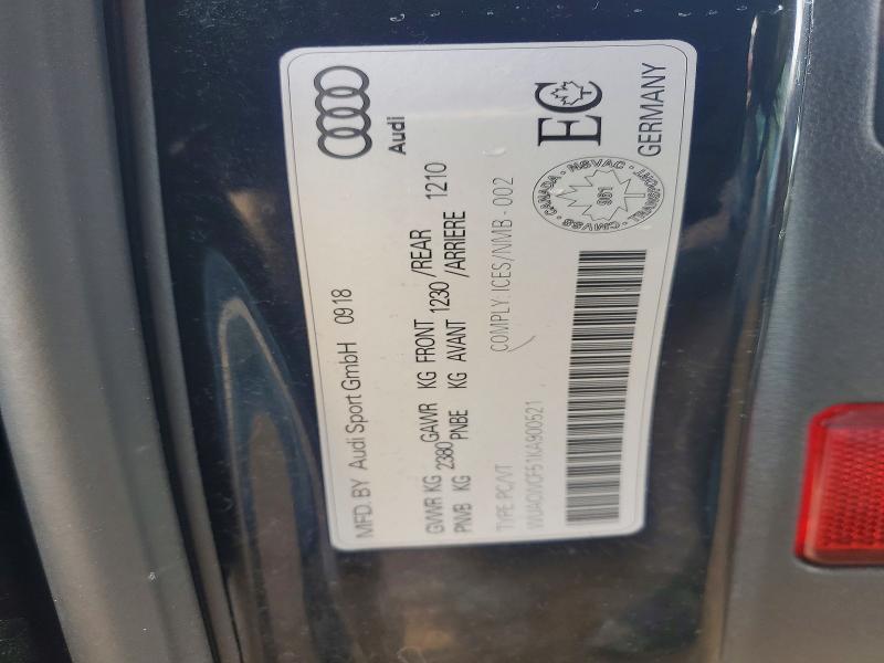 Продаж на аукціоні авто 2019 Audi Rs5, vin: WUACWCF51KA900521, номер лоту: 77219195