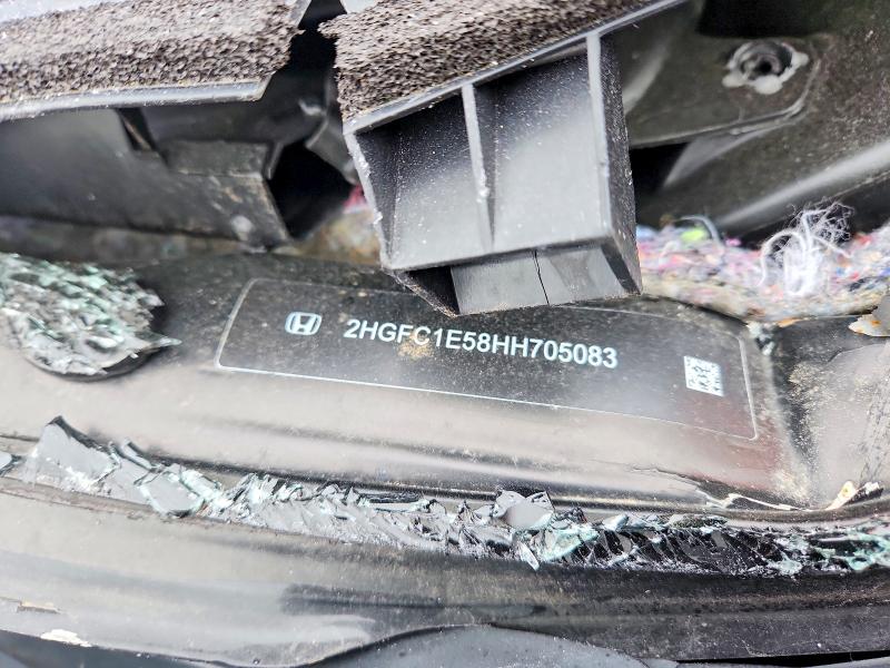 75666445 :رقم المزاد ، 2HGFC1E58HH705083 vin ، 2017 Honda Civic مزاد بيع