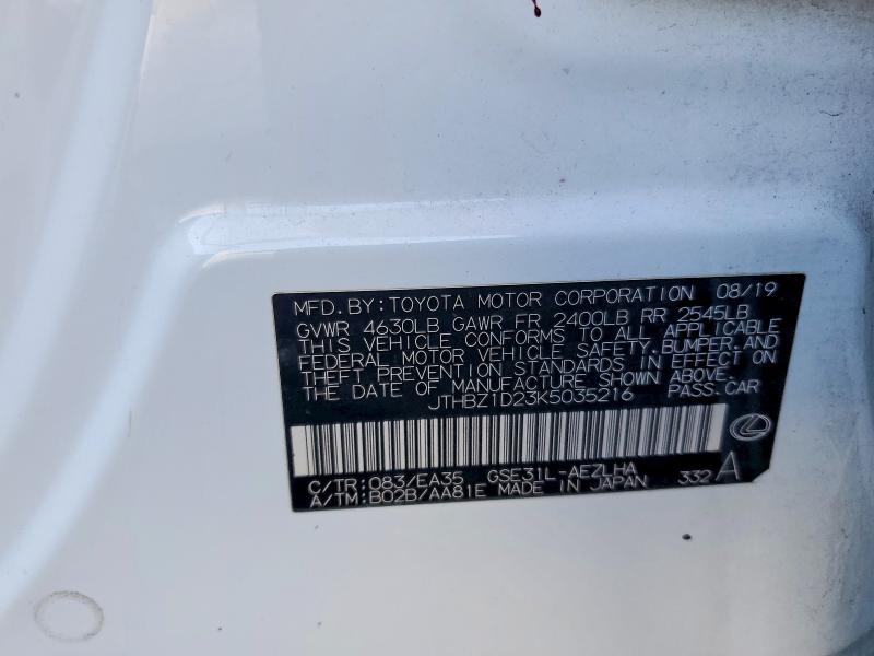 Продажа на аукционе авто 2019 Lexus Is, vin: JTHBZ1D23K5035216, номер лота: 77349275