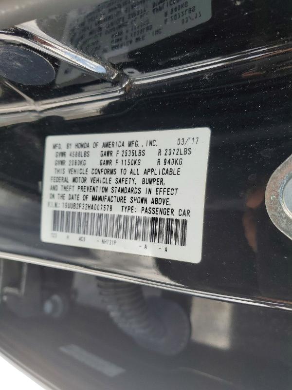 Продаж на аукціоні авто 2017 Acura Tlx, vin: 19UUB2F32HA007578, номер лоту: 77652695