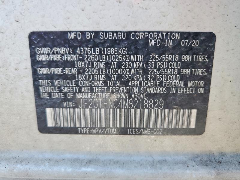 Продажа на аукционе авто 2021 Subaru Crosstrek, vin: JF2GTHNC4M8218829, номер лота: 79219135