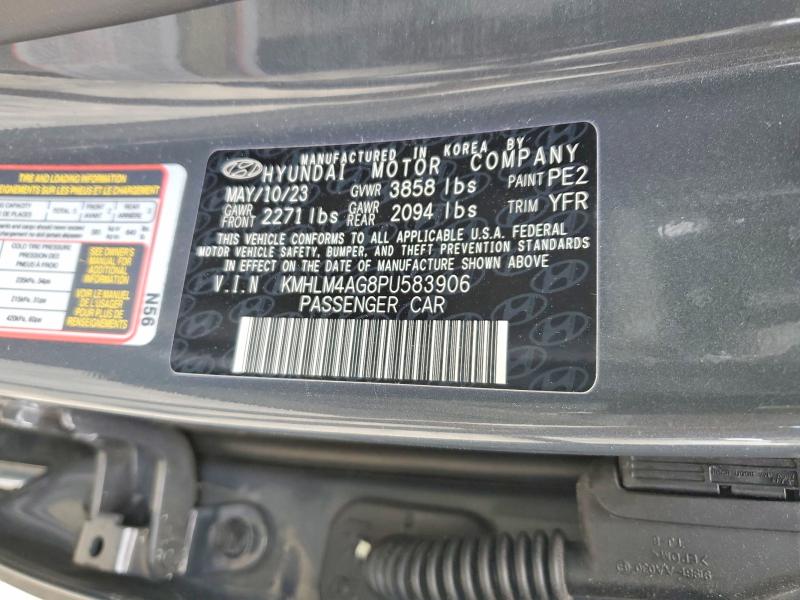 Auction sale of the 2023 Hyundai Elantra, vin: KMHLM4AG8PU583906, lot number: 79070835
