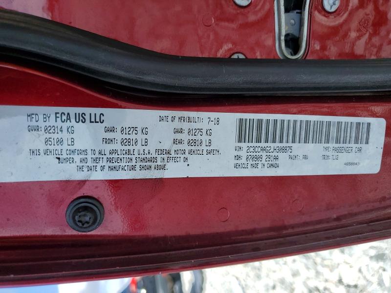 2018 Chrysler 300 მანქანა იყიდება აუქციონზე, vin: 2C3CCAAG2JH308875, აუქციონის ნომერი: 76752055